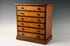 Appraisal: COLLECTION CABINET - th C six drawer maple collection cabinet