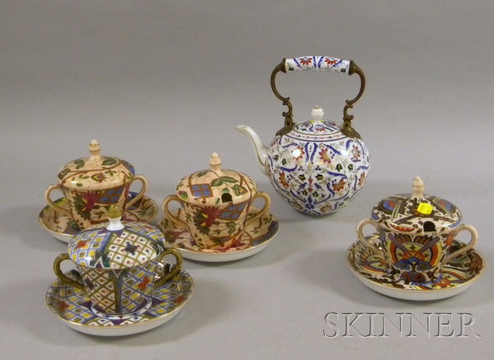 Appraisal: Small Group of Austrian China including four covered soups each