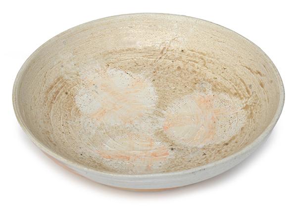 Appraisal: TH CENTURY RARE JAPANESE WHITE GLAZED HAGI BOWL CM DIAMETER