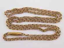 Appraisal: A yellow metal tests carat gold necklace chain approx cm