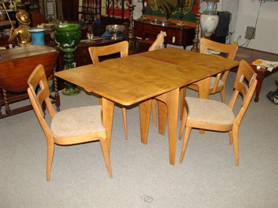 Appraisal: Wakefield table and four chairs pcs Provenance Roebuck South Carolina