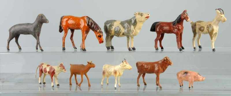 Appraisal: Lot of Assorted Farm Animals Description Some wear throughout One