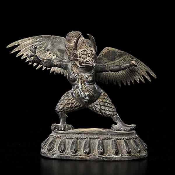 Appraisal: Sino-Tibetan Bronze Garuda Tibetan late th early th century A