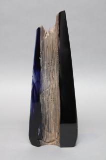 Appraisal: Alex Bernstein American th c Blue Mountain Cast glass fused