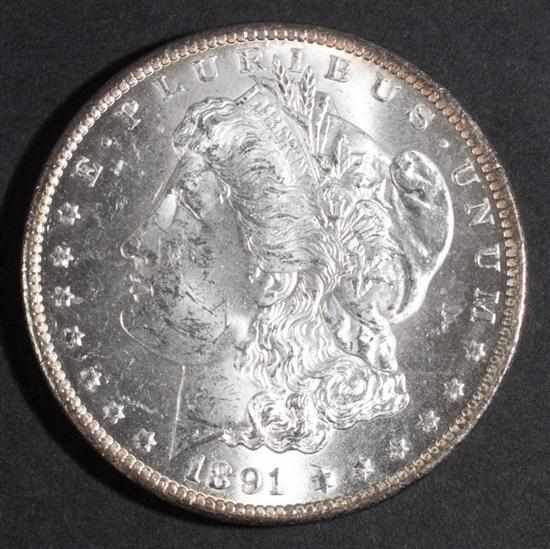 Appraisal: United States Morgan type silver dollar -CC MS- Estimate -