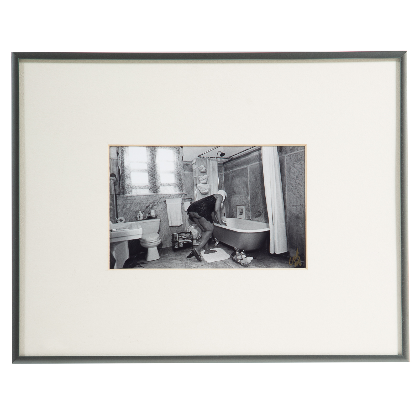 Appraisal: TH CENTURY DRAWING A BATH PHOTOGRAPH American th century Photograph