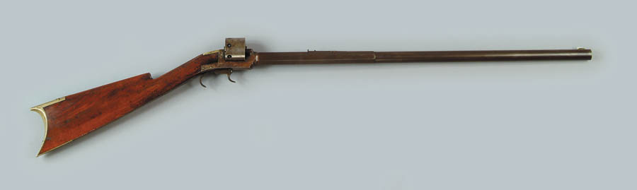 Appraisal: EXTREMELY RARE JAQUITH REVOLVING RIFLE CAL SN - part oct