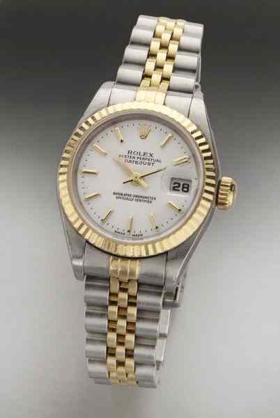 Appraisal: Ladies Rolex oyster perpetual datejust wristwatchwith stainless steel and K