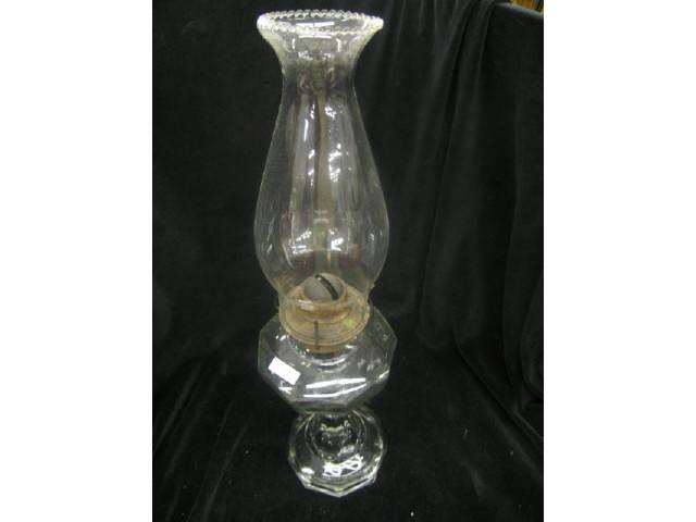 Appraisal: Victorian Glass Oil Lamp