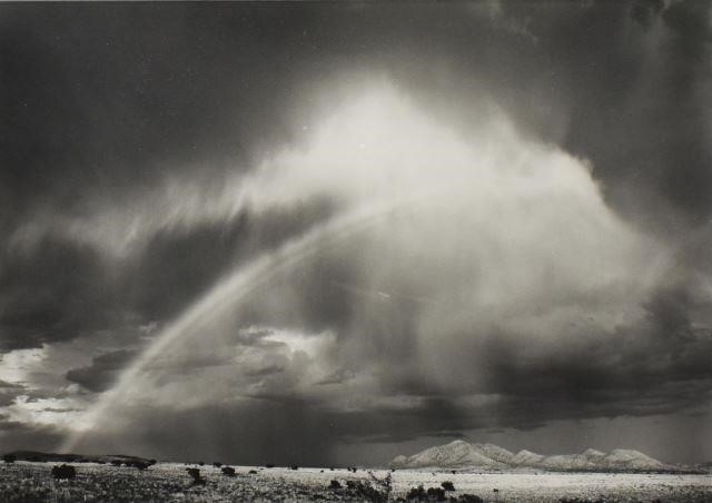 Appraisal: Framed silver gelatin photograph Rainbow Waldo New Mexico signed on