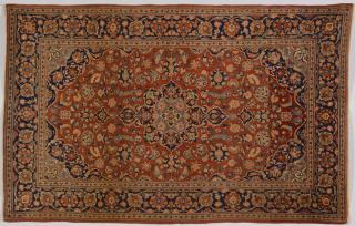 Appraisal: Persian Kashan area rug c Persian Kashan area rug wool