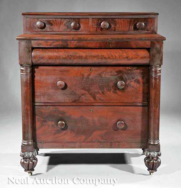 Appraisal: An American Carved Mahogany Chest mid- th c Philadelphia or