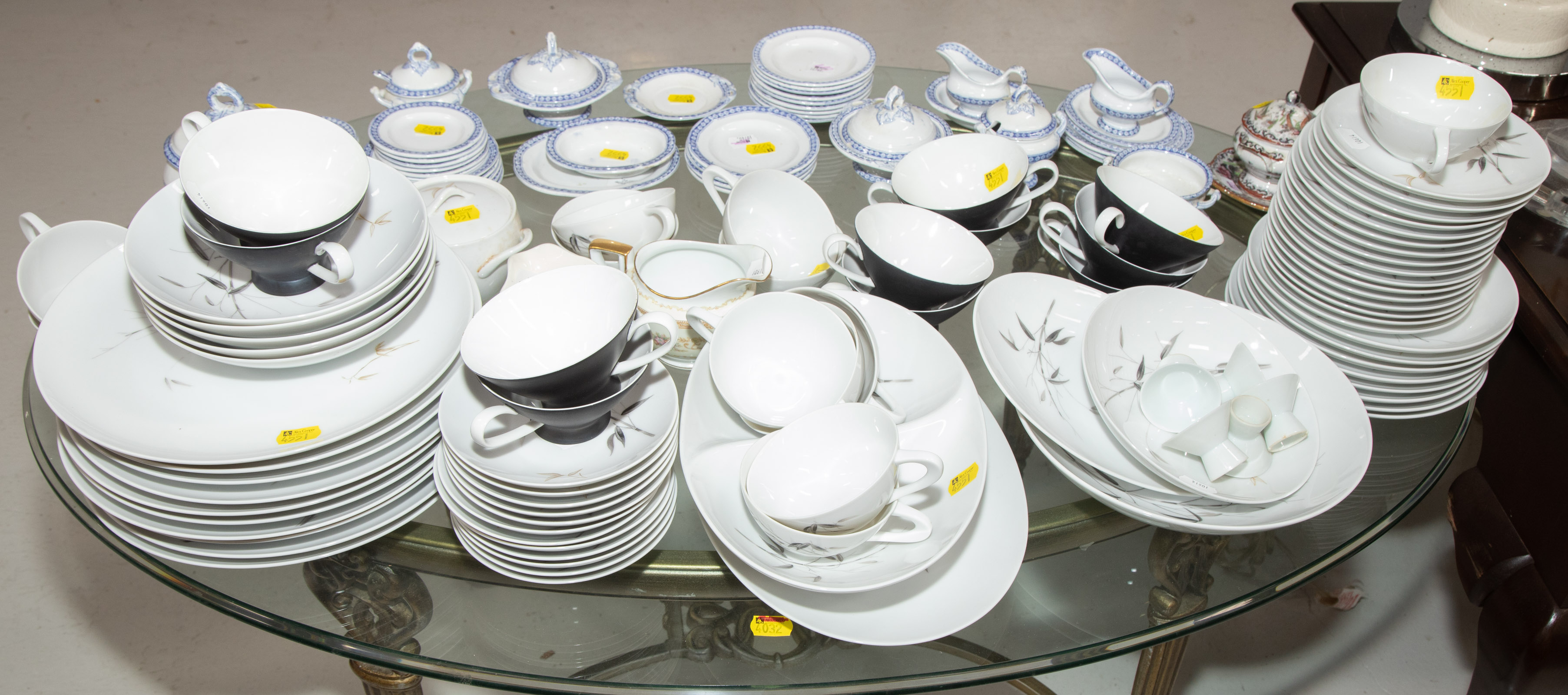 Appraisal: ASSORTED CHINA Includes Noritake Sango Bamboo Night and Rosenthal designed