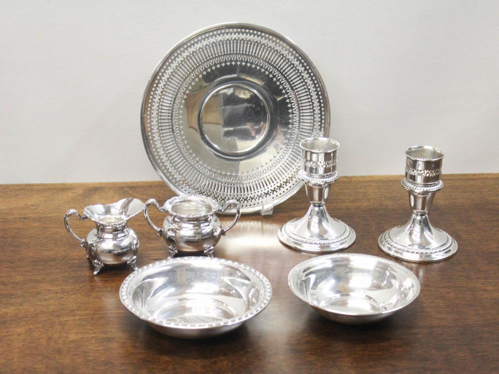 Appraisal: SEVEN STERLING SILVER TABLEWARE ITEMS comprised of a -piece mini