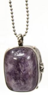 Appraisal: William Spratling Silver Amethyst Locket Pendant Silver and amethyst Mexico