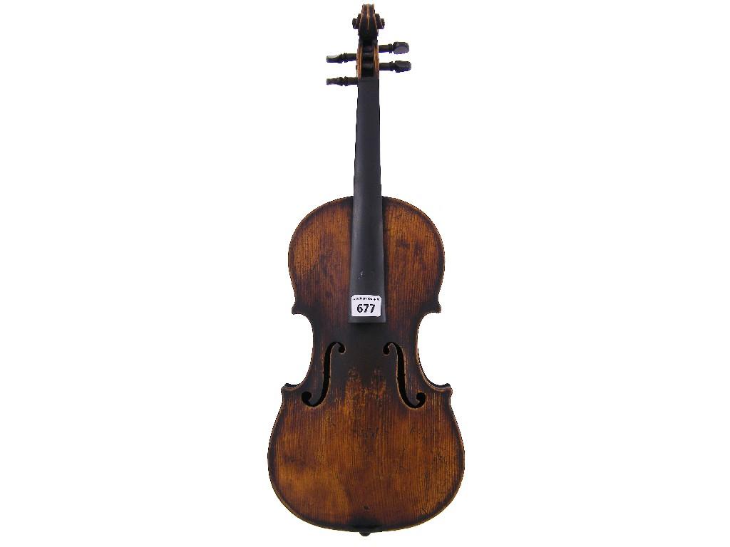 Appraisal: French violin of the Causin School cm