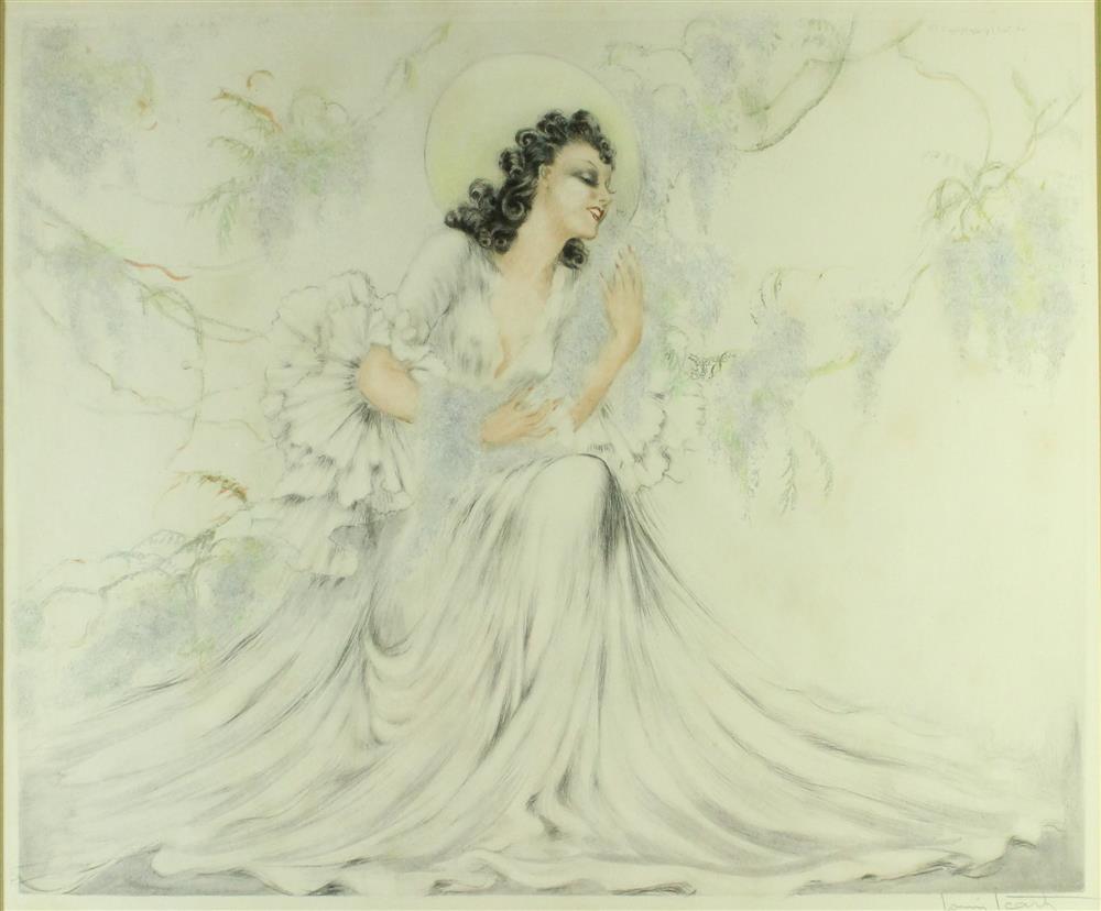 Appraisal: LOUIS ICART FRENCH - WISTERIA - LA GLYCINE Etching and