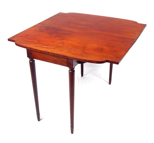 Appraisal: EARLY BALTIMORE SHERATON MAHOGANY GAME TABLE Early to mid th