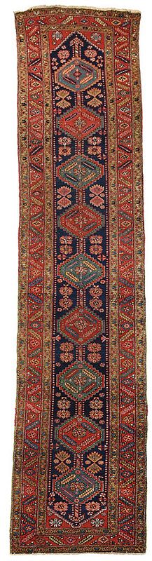 Appraisal: Persian Northwest Runner early th century nine interconnected medallions with