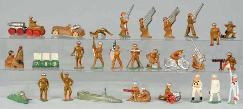 Appraisal: Lot of Dimestore Toy Soldiers Description Consists of higher-grade Barclay