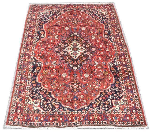 Appraisal: Hand-tied Persian Baktiari rug approx ' l '