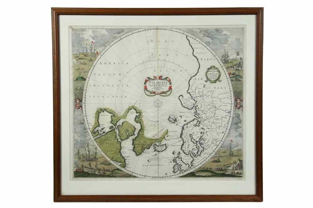 Appraisal: RARE TH C MAP - 'Poli Arctici et Circumiacentium Terrarum