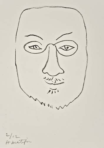 Appraisal: HENRI MATISSE Henri Matisse masque Lithograph on cream wove Arches