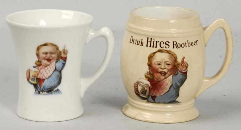 Appraisal: Lot of Hires Root Beer Ugly Kid Mugs Description Manufactured