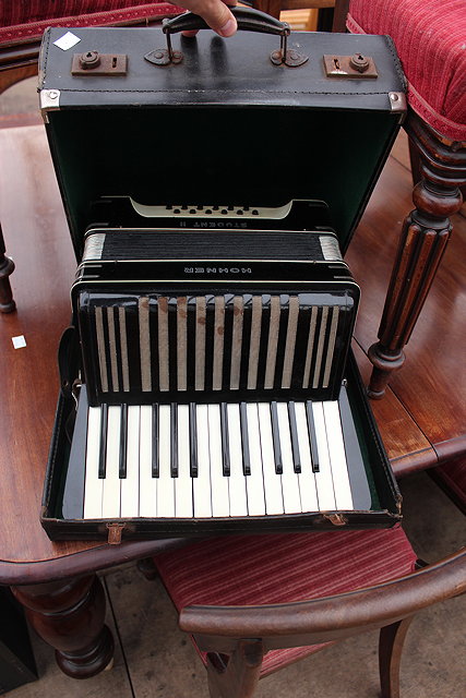 Appraisal: A HOHNER STUDENT TWO ACCORDIAN in fitted case