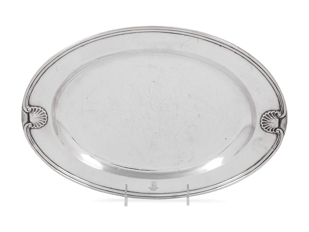 Appraisal: An American Silver Serving Platter An American Silver Serving Platter