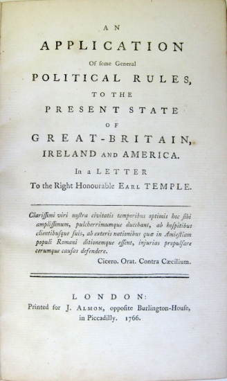 Appraisal: STAMP ACT An Application of Political Rules to Great-Britain Ireland