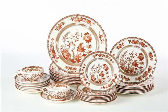 Appraisal: SMALL SET OF CHINA Copeland Spode Indian Tree Service for