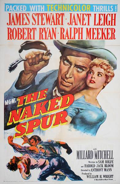 Appraisal: The Naked Spur MGM one-sheet condition B x in