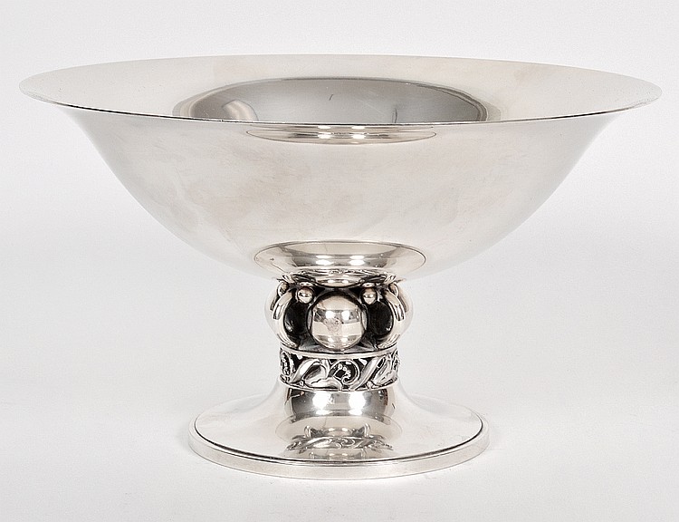 Appraisal: ITALIAN LAPAGLIA STERLING SILVER FRUIT BOWL th Century The underside