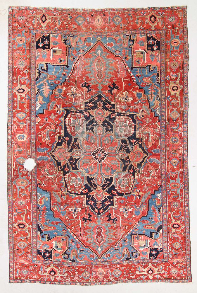 Appraisal: Antique Serapi Rug Persia ' '' x ' '' Antique