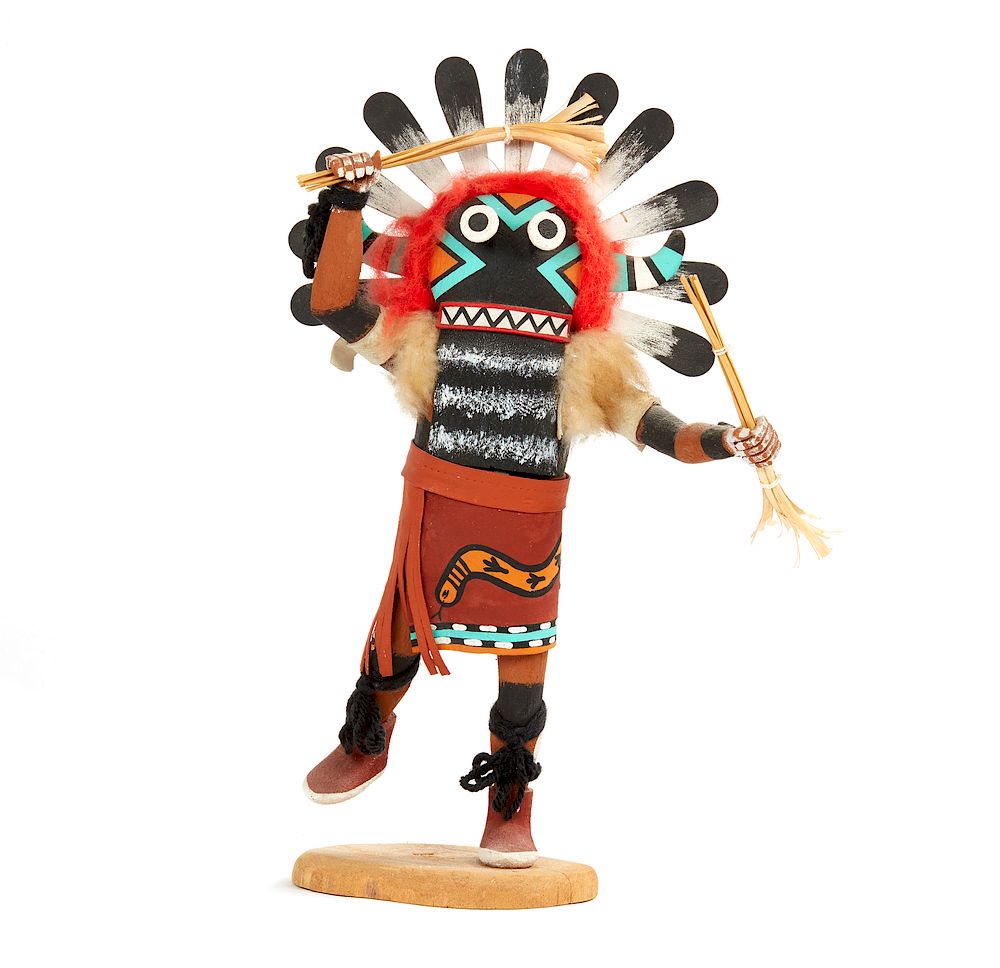 Appraisal: Hopi Broad-Faced Kachina Wuyak-Kuita Melford Harris Hopi Broad-Faced Kachina Wuyak-Kuita