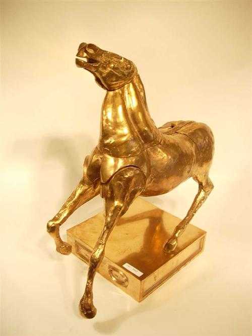 Appraisal: BERROCAL Il Cavallo Bronze patine dor e x x cm