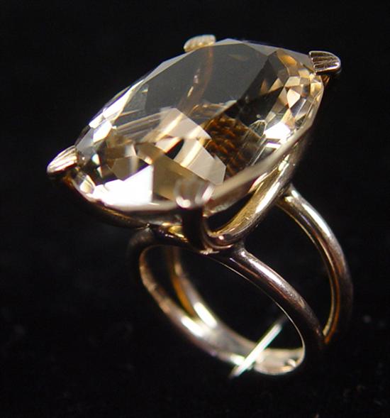 Appraisal: Ladies Smokey Quartz Ring k yellow gold grams ct smokey