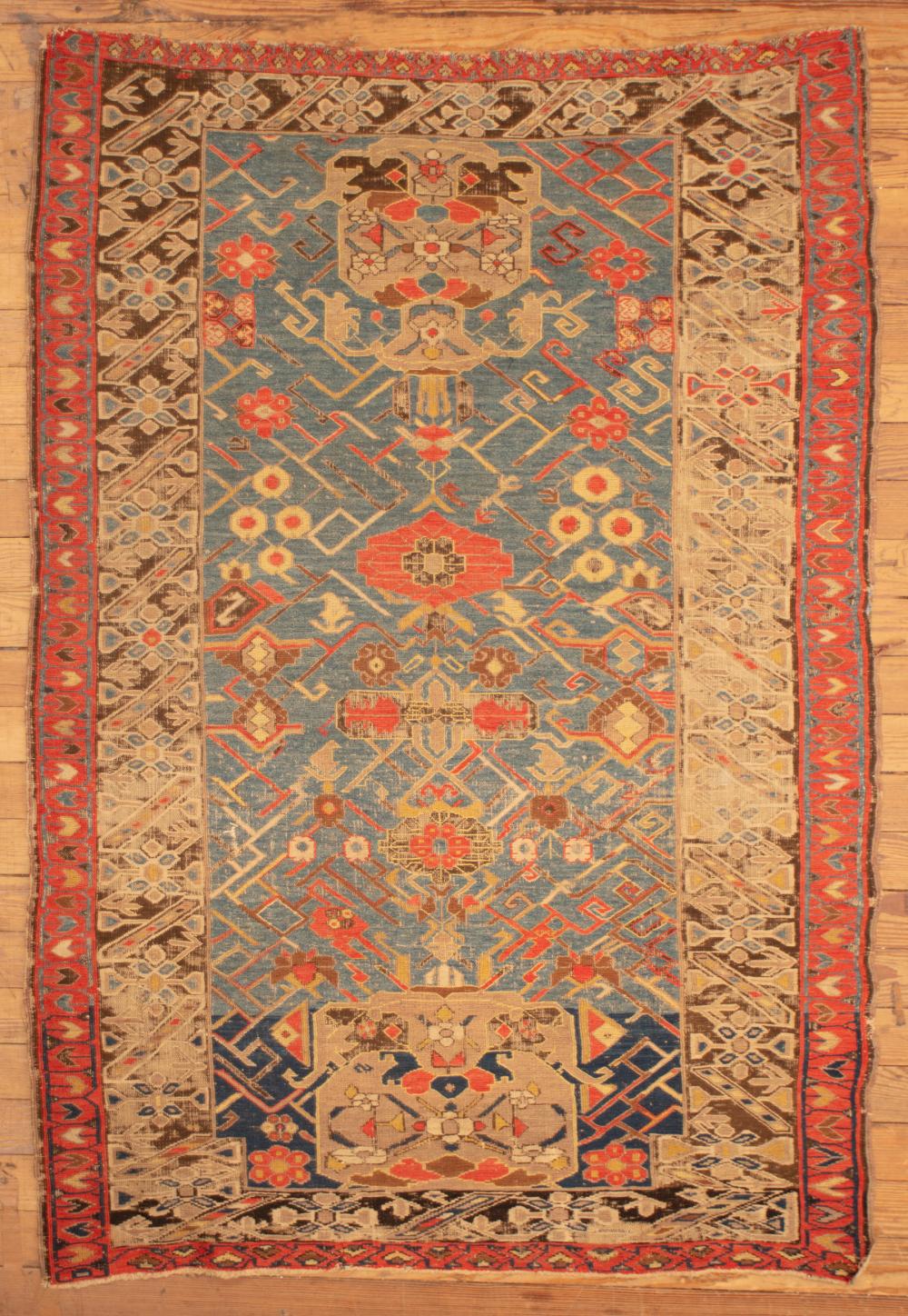 Appraisal: Soumak Rug Caucasus c ft in x ft in oxidized