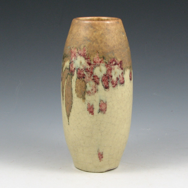 Appraisal: Rookwood floral Vellum Glaze vase double signed by Elizabeth Lincoln