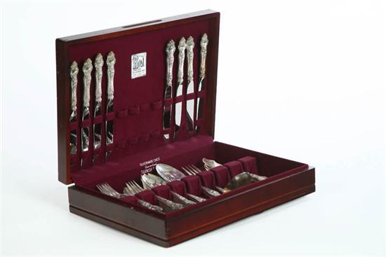 Appraisal: SET OF STERLING FLATWARE Forty-three pieces of Wallace Violet Set