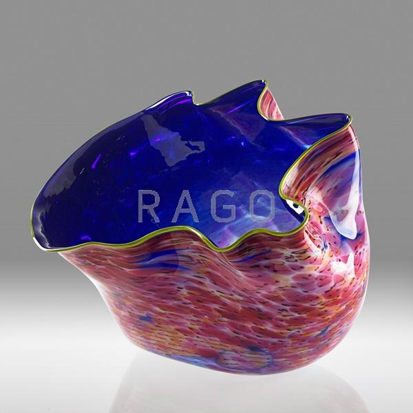 Appraisal: DALE CHIHULY Large Macchia bowl Condition Report No damage