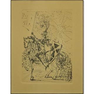 Appraisal: Salvador Dali Spanish - El Cid Original Etching Signed in