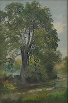 Appraisal: Attr A M Willard American - Landscape with a stream