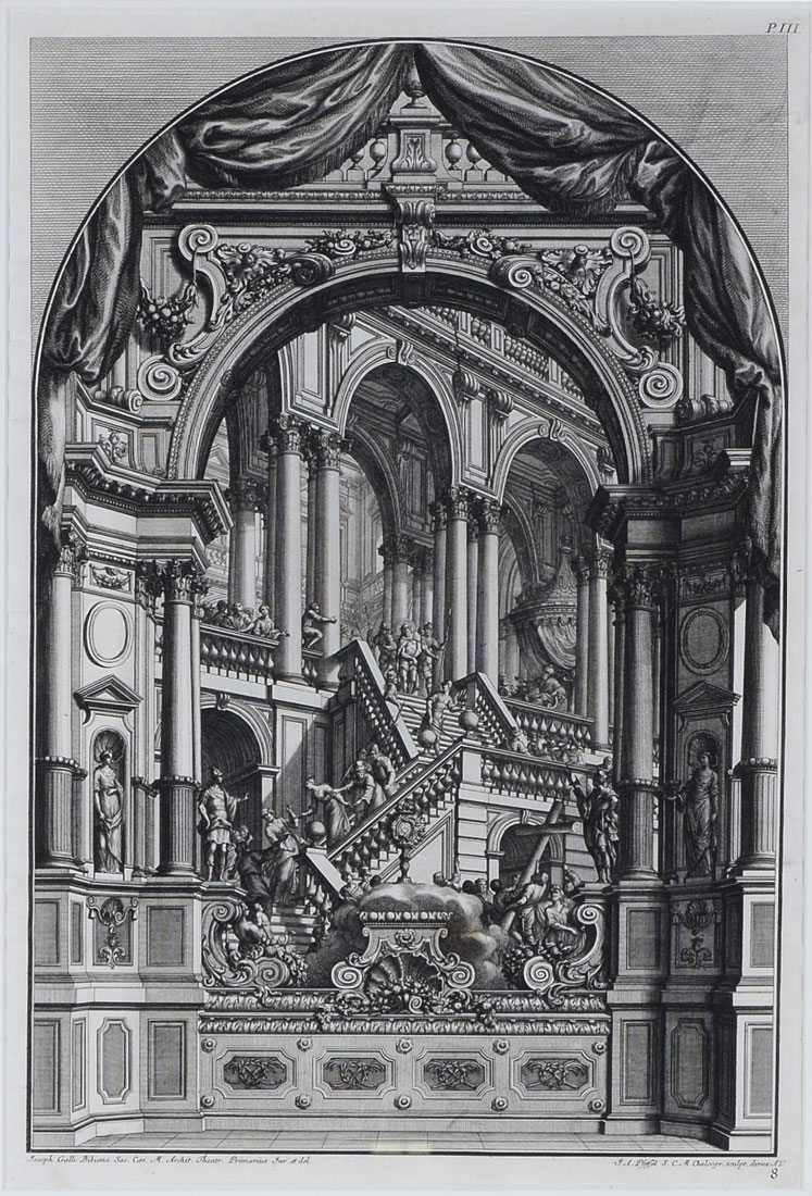 Appraisal: PIRANESI ENGRAVING ''Joseph Galli Bibiena Architectural'' sight size '' x