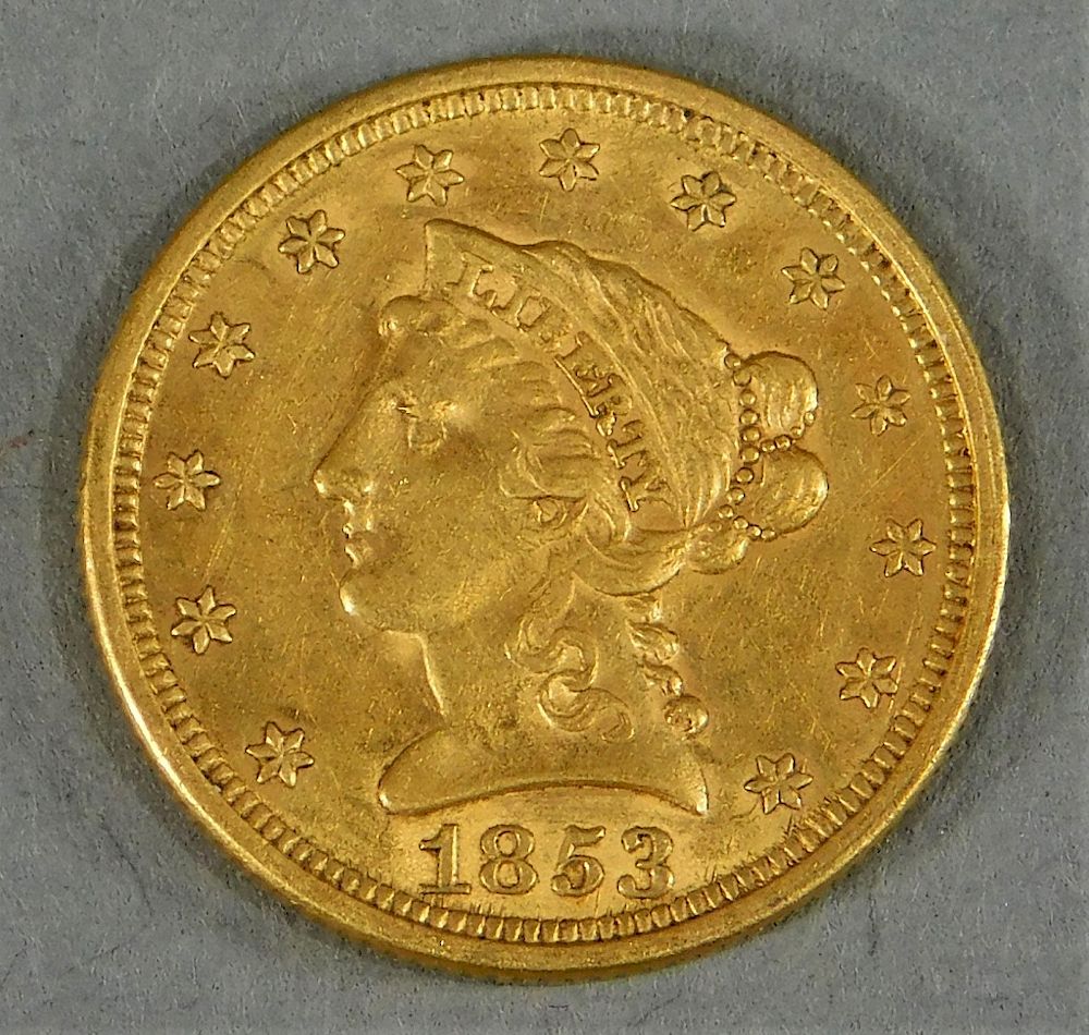 Appraisal: Dollar Liberty Head Eagle Gold Coin United States dollar liberty