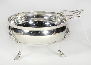 Appraisal: Hodgson Kennard Georgian style sterling silver footed porringer h x