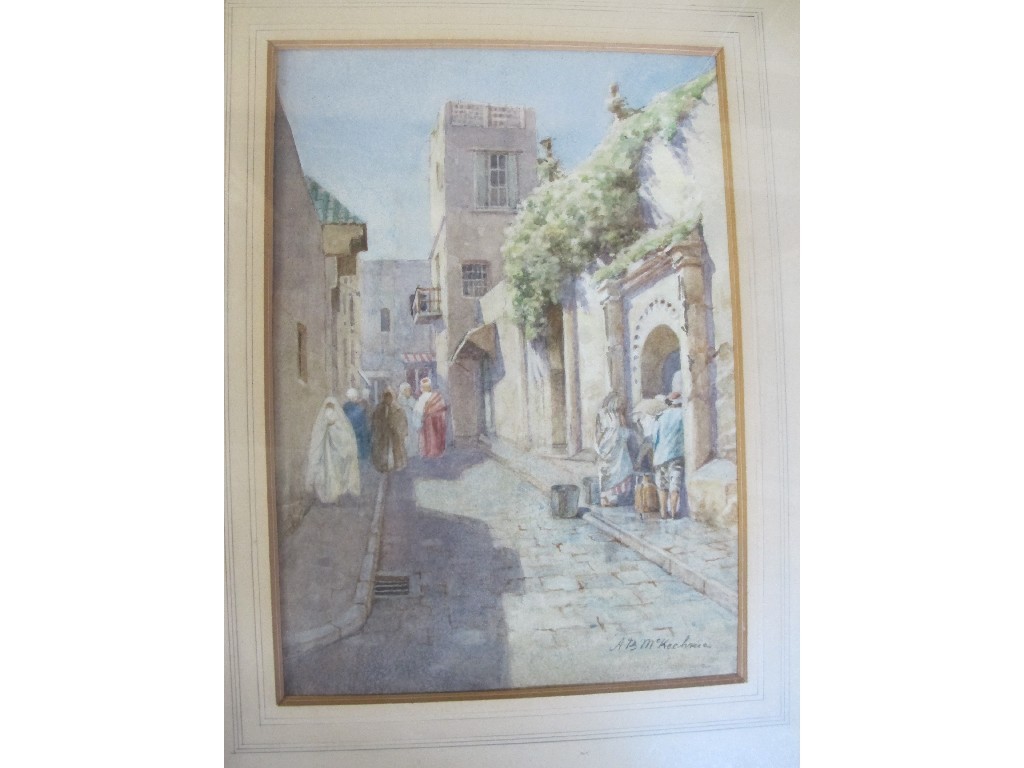 Appraisal: ALEXANDER BALFOUR MCKECHNIE RSW Watercolour Egyptian street scene signed