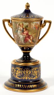 Appraisal: ROYAL VIENNA PORCELAIN URN TH C ROYAL VIENNA PORCELAIN URN