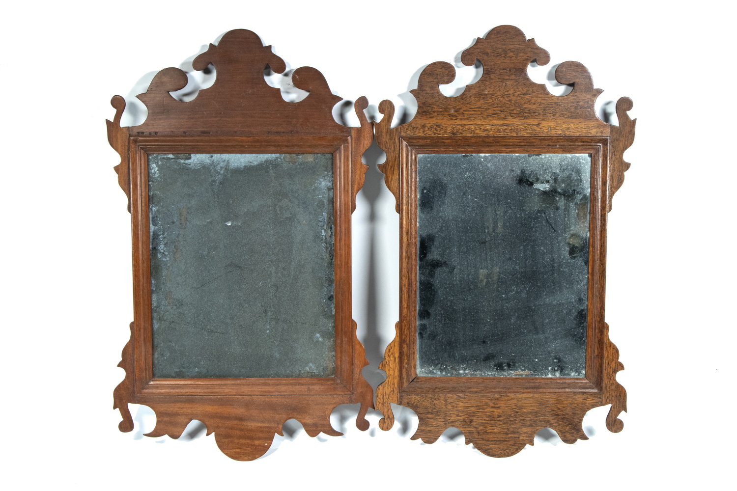 Appraisal: PR CHPPENDALE MAHOGANY MIRRORS Pair of Late th - Early